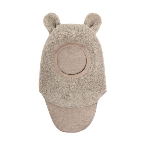 Huttelihut Teddy ull balaclava - camel Melange