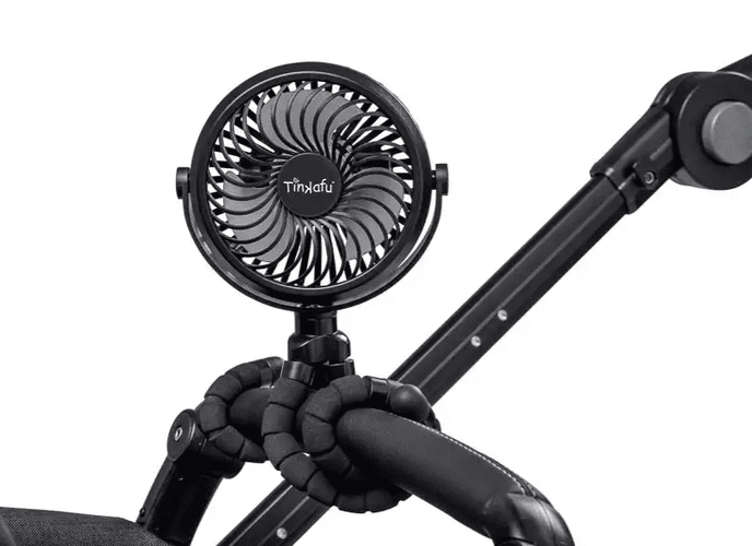 Tinkafu Vifte til barnevogn - sort