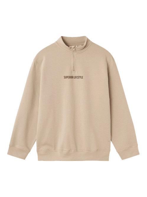 Hovedbilde Name It Frenzo half zip genser - pure cashmere