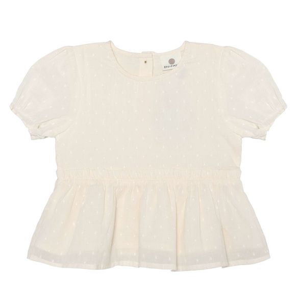 Hovedbilde En Fant Dobby kortermet bluse til jente - eggnog