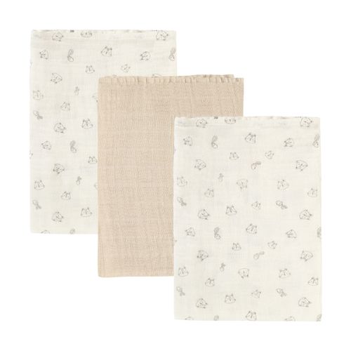 Pippi 3-pk muslinkluter - rainy day