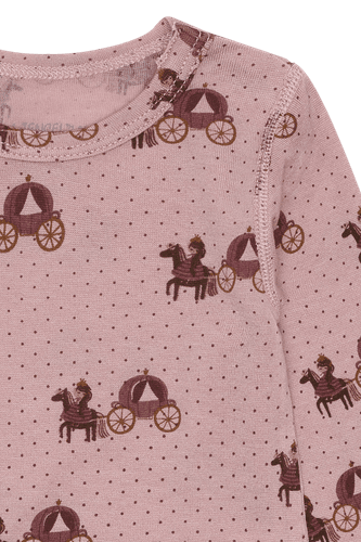 Hust & Claire Bocel ull/tencel body til barn - adobe rose