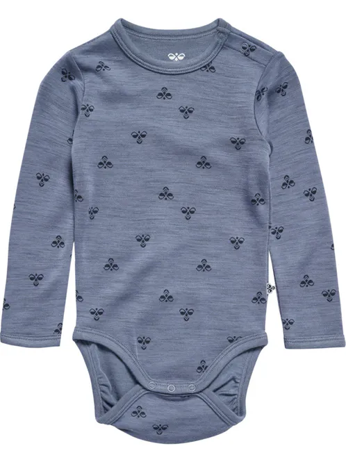 Hovedbilde Hummel Mini ull/bambus body - flint stone