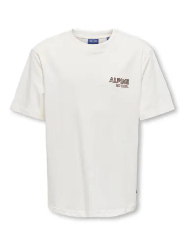 Only & Sons Larry Snow t-skjorte - cloud dancer