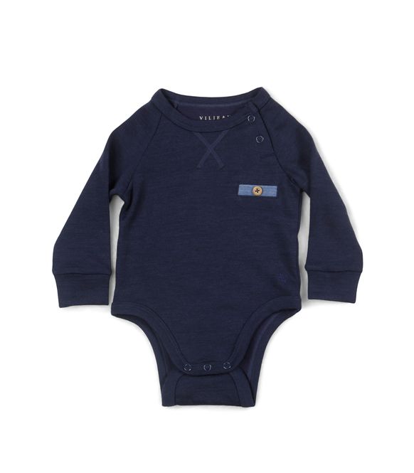 Hovedbilde Vilje & Ve Bobby ull/bambus body - navy