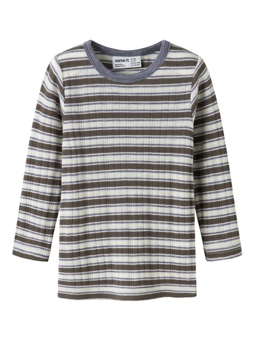 Hovedbilde Name It Wang ull Stripe trøye til barn - morel / ...