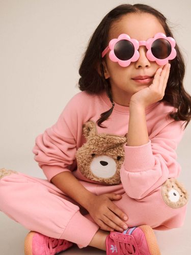 Huxbaby furry Huxbear bukse - vintage pink