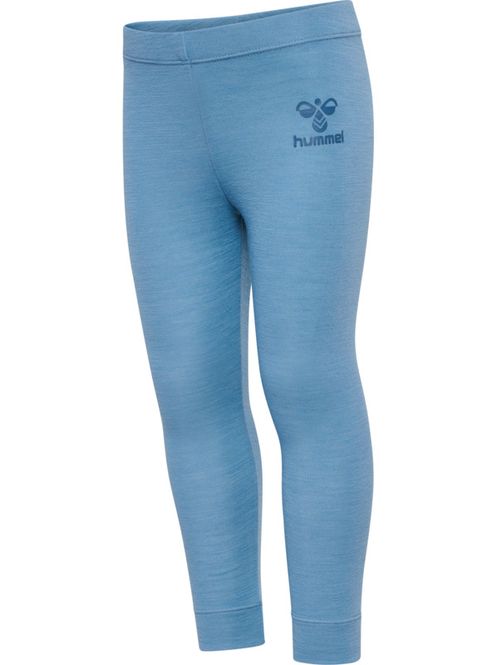 Hovedbilde Hummel Wolly ull/bambus leggings - blue shadow
