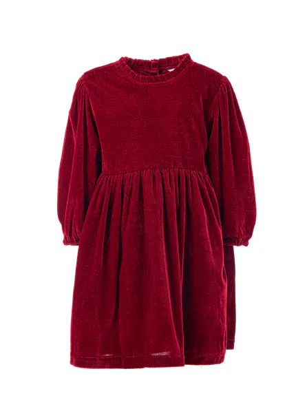 Hovedbilde Salto Ava velour kjole - rød