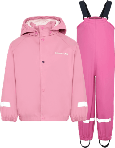 Didriksons Slaskeman regnsett til barn - light heather pink