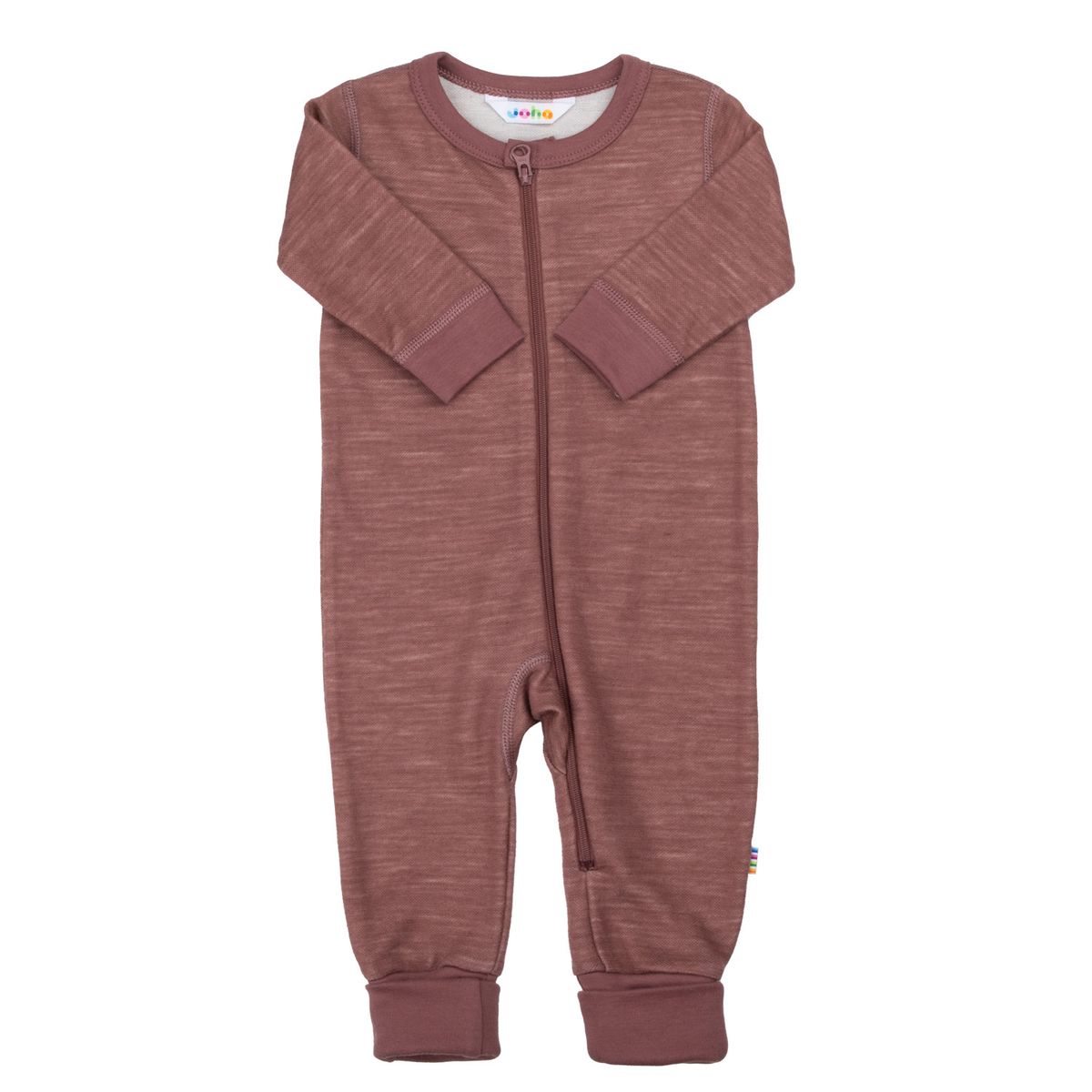 Joha Goose ull/bambus heldress - ensfarget rosa