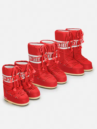 Moon Boot Icon Nylon til barn - red