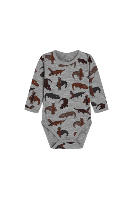 Hovedbilde Hust & Claire Birk ull/silke body - light grey ...