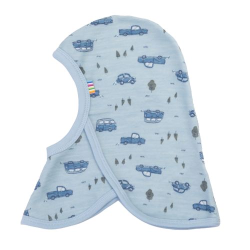 Joha Cars ull/bambus balaclava - lys blå