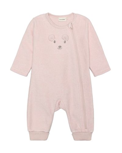 Minymo Fleecedress til baby - peach whip