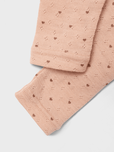 Lil Atelier Nava ull leggings - rugby tan