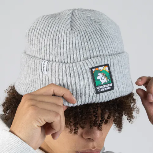 Moomin Beanie til voksen, Grå