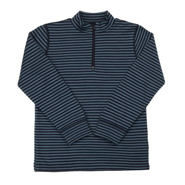 Hovedbilde Joha Mini stripe kids ull trøye med zip - navy
