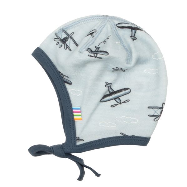 Hovedbilde Joha Propeller ull/bambus babylue - blå