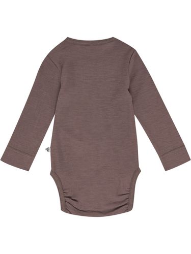 Hummel Mini ull rib body - twilight mauve