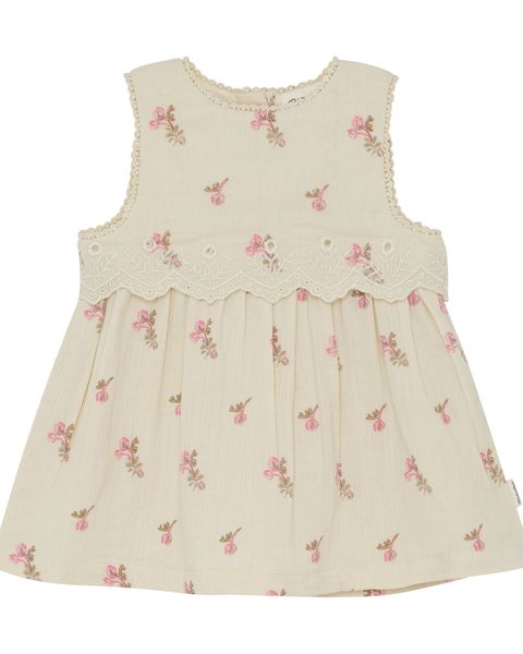 Hovedbilde Minymo kjole til baby - white swan