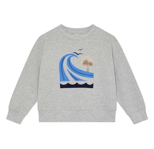 En Fant sweatshirt til barn - light grey melange