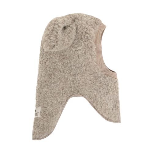 Huttelihut Teddy ull balaclava - camel Melange
