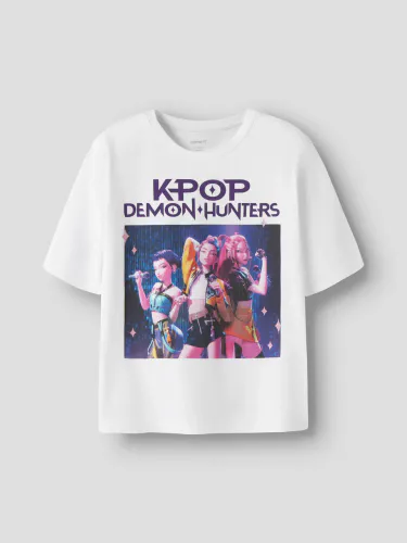 Name It KPOP Huntrix t-skjorte til barn - bright white