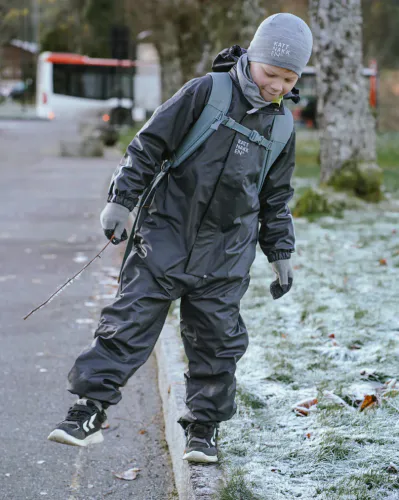 Kattnakken Junior Regndress - kattesvart