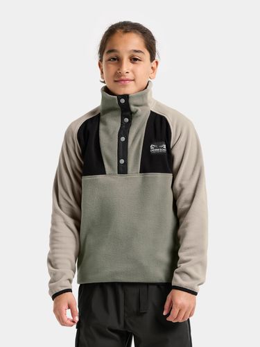 Didriksons Yokto Half button Fleecegenser til junior - wilted leaf