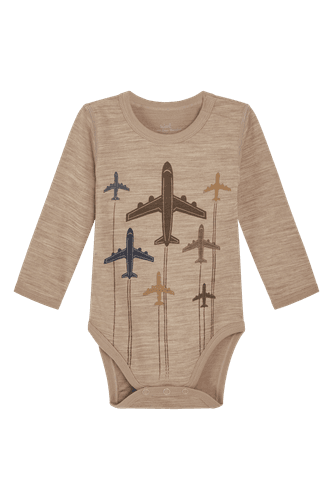 Hust & Claire Baloo Big Planes ull/bambus body - biscuit