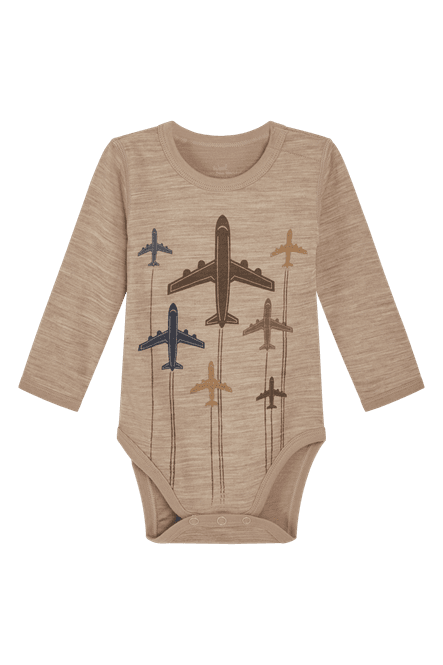 Hovedbilde Hust & Claire Baloo Big Planes ull/bambus body - ...