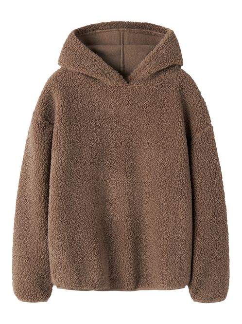Hovedbilde Name It Shadi teddy hettegenser - coca mocha