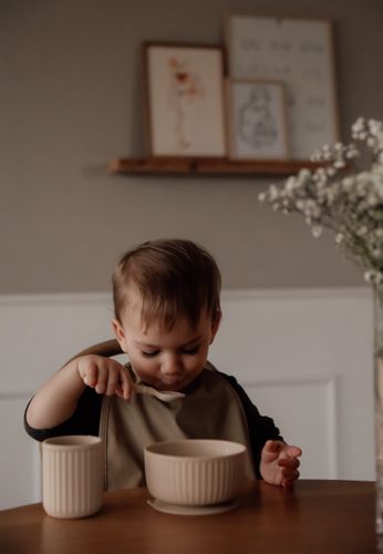 Mikk-Line Middagssett i silikon - adobe rose