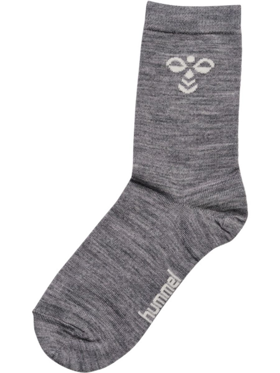 Hummel Ullsokker til junior - grey melange