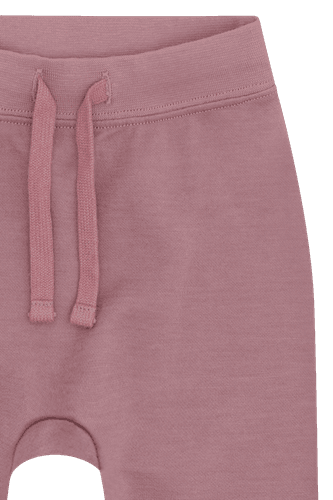 Hust & Claire Gaby ull/bambus joggebukse - pale mauve