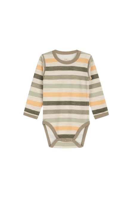 Hovedbilde Hust & Claire Baloo Stripe ull/bambus body - ...