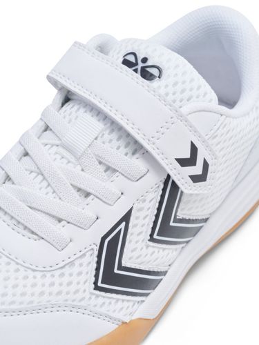 Hummel Multiplay Flex joggesko med borrelås til junior - white/b