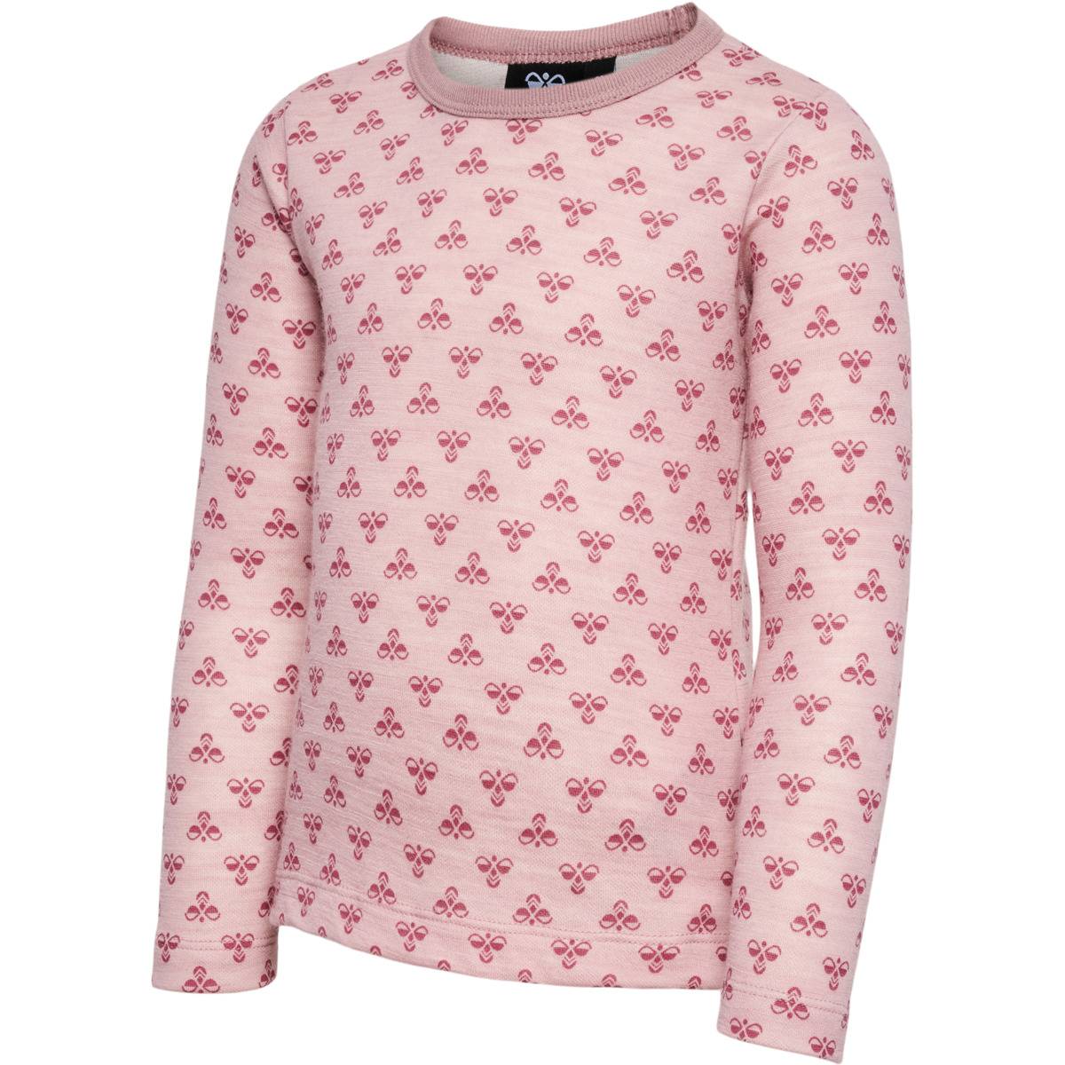 Hummel Vilmo ull/bambus longsleeve - woodrose