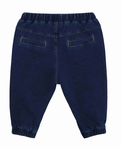 Minymo denim joggebukse til baby - medium denim