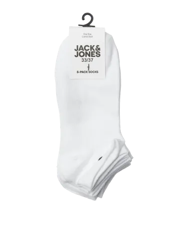 Jack and Jones Dongo 5-pk ankelsokker - white