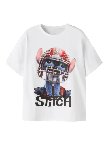 Name It Julix stitch t-skjorte - bright white