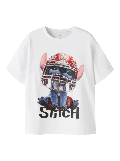 Hovedbilde Name It Julix stitch t-skjorte - bright white