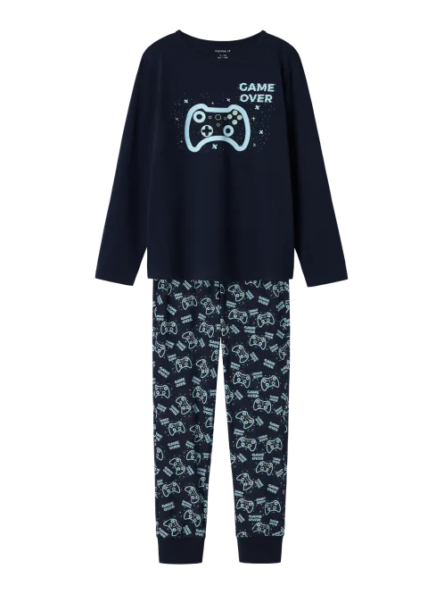 Hovedbilde Name It Game pysjamas til barn - dark sapphire