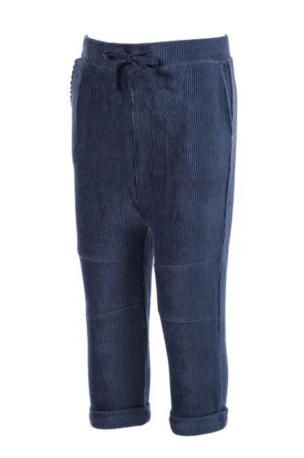 Hovedbilde Salto Robin Rib velour bukse - marine