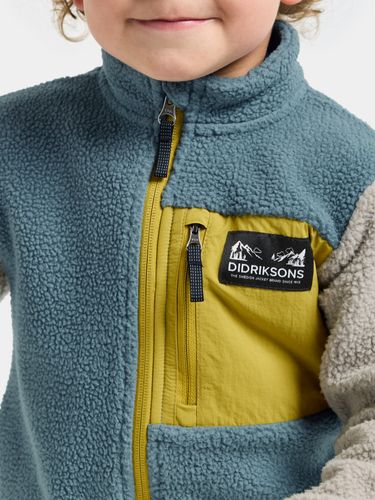 Didriksons Anten fleecejakke med zip - factory blue