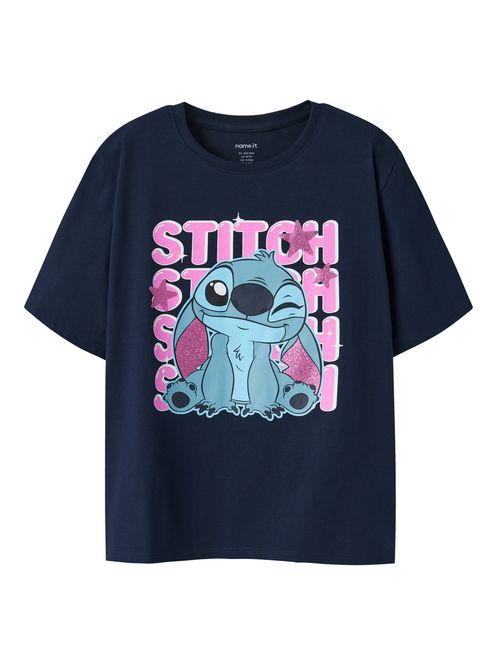 Hovedbilde Name It Dymir Stitch t-skjorte til barn - navy ...