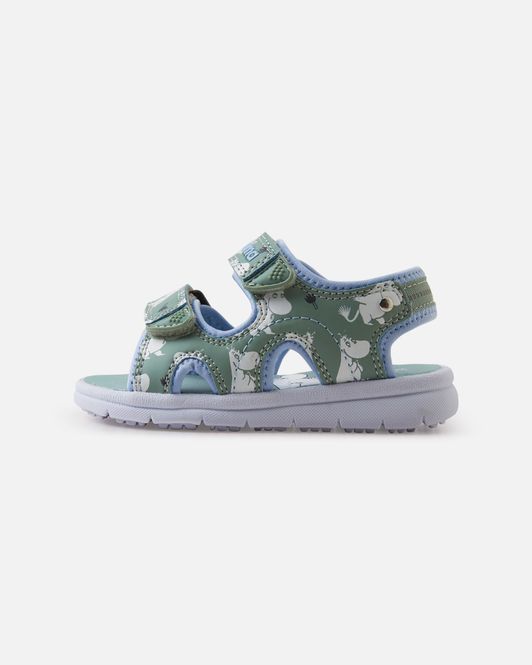 Hovedbilde Reima Moomin Bungee sandal til barn - stone green