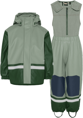 Didriksons Boardman Regnsett til barn - light moss