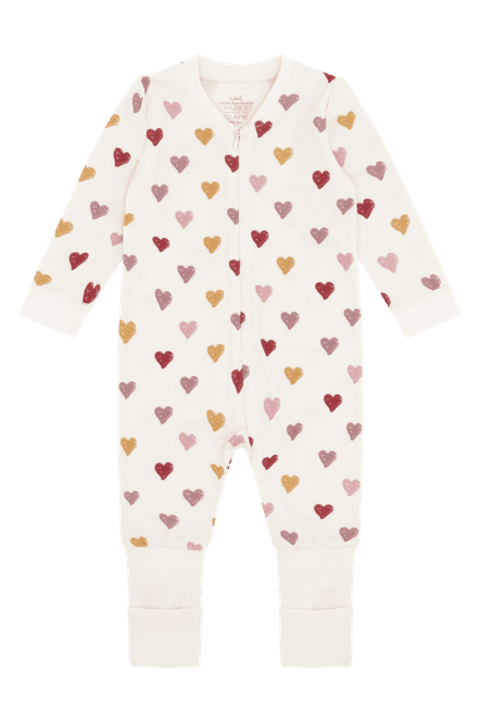 Hovedbilde Hust & Claire Manu Hearts ull/bambus heldress - ...